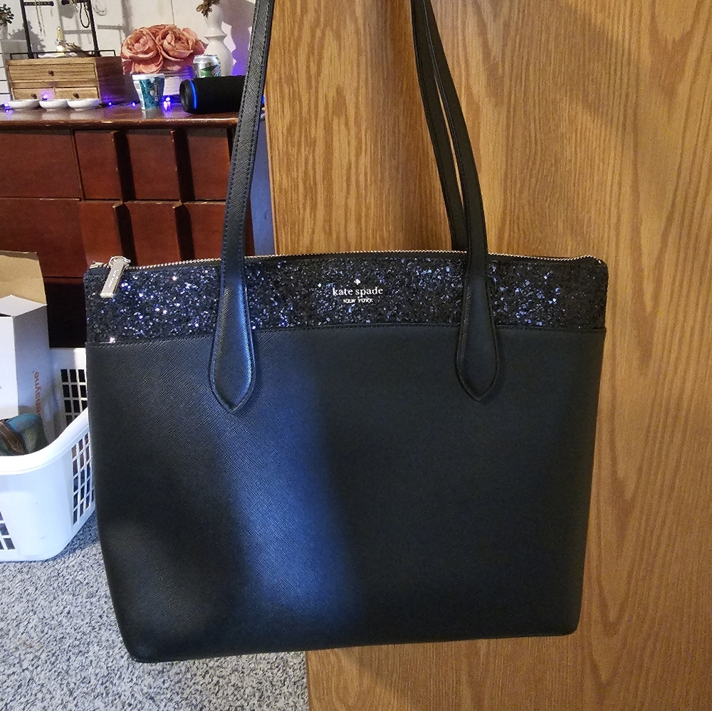 Kate Spade tote bag with glitter accient